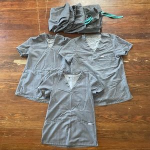 XS-S Figs Graphite Scrubs (bundle of 3 sets)